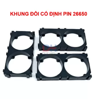 Khung cố định pin 18650 / 21700 / 26650 / 32140 / 33140. Nhựa ABS chất lượng cao